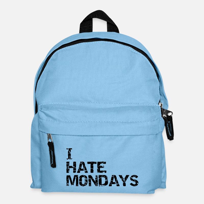 i hate mondays - Kinder Rucksack - Hellblau