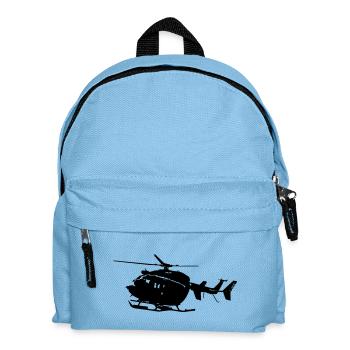 Drachen Hubschrauber EC145 - Kinder Rucksack - Hellblau - Vorne