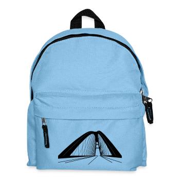Fehmarnsundbrücke - Kinder Rucksack - Hellblau - Vorne