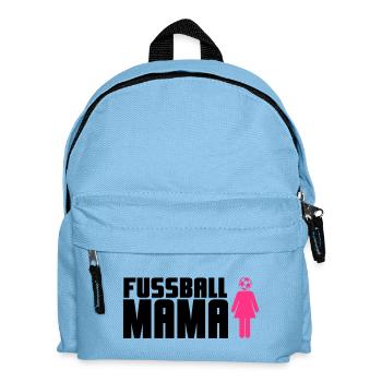 Fußball-Mama - Kinder Rucksack - Hellblau - Vorne