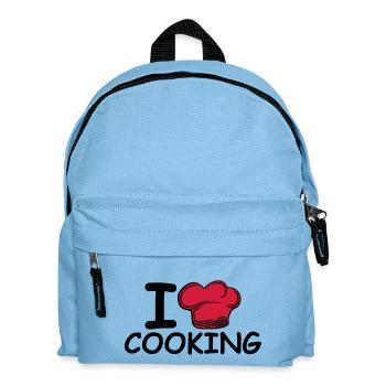 Chef Chef's Hat I Love Love - Kids' Backpack - light blue - Front