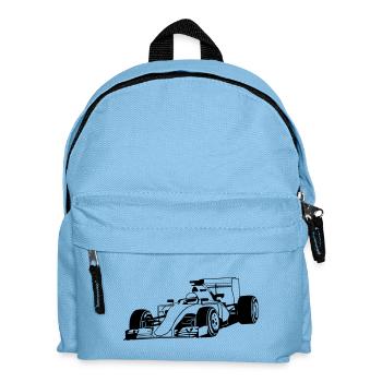 - Rennauto - Motorsport - Kinder Rucksack - Hellblau - Vorne