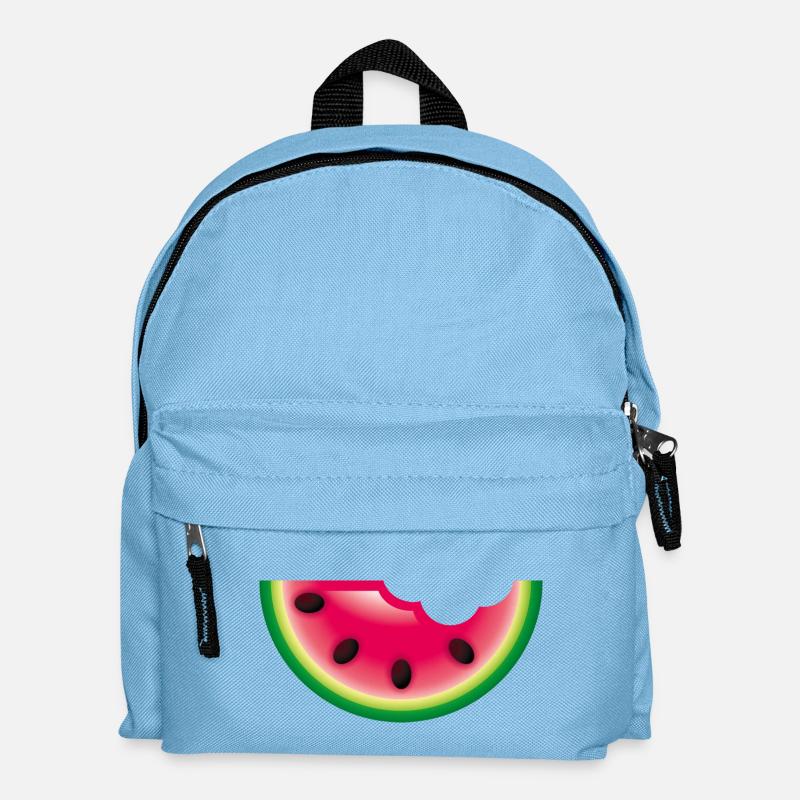 Smiley Watermelon - Kinder Rucksack - Hellblau
