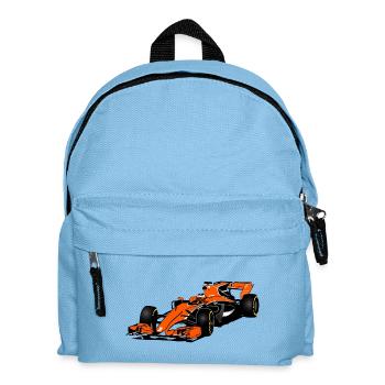 Racecar - Rennauto - Kinder Rucksack - Hellblau - Vorne