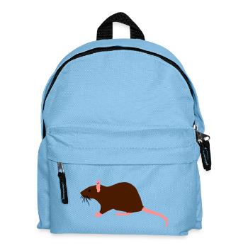 ratte - Kinder Rucksack - Hellblau - Vorne