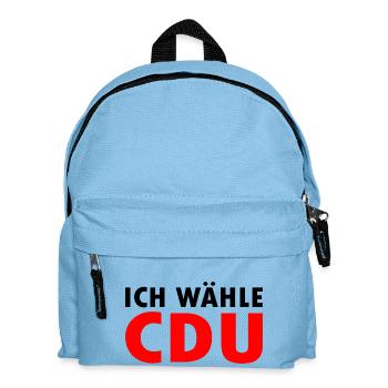 Ich wähle cdu - Kinder Rucksack - Hellblau - Vorne