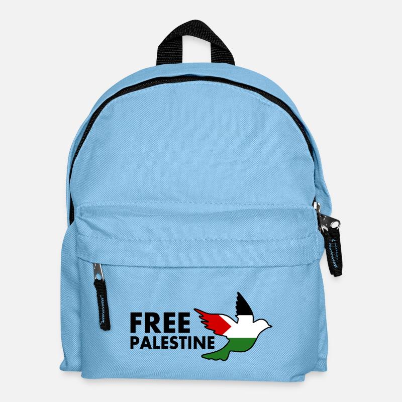Free palestine - Kids' Backpack - light blue