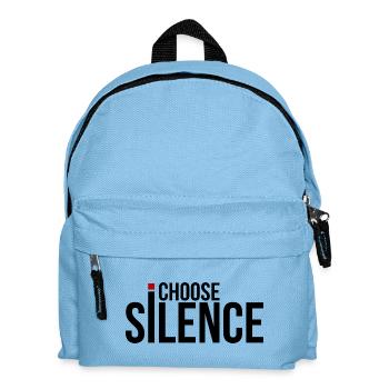 Ich wähle Stille - Kinder Rucksack - Hellblau - Vorne