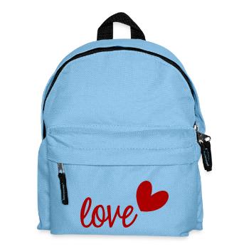 LIEBE. ICH LIEBE DICH. VALENTINSTAG. JUNGGESELLINNENABSCHIED. ICH LIEBE DICH. - Kinder Rucksack - Hellblau - Vorne