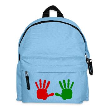 Iran - Red hand - blood hand - BLOODY HAND - Kids' Backpack - light blue - Front