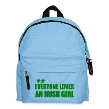 Everyone loves an irish girl - Kinder Rucksack - Hellblau - Vorne
