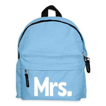 Mrs. Matching Couple Engagement Wedding Honeymoon - Kids' Backpack - light blue - Front