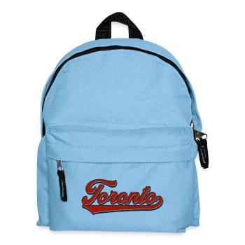 Toronto Retro Script - Kids' Backpack - light blue - Front