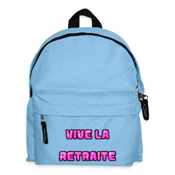 RETRAITE. RETRAITE. RETRAITEE. RETRAITE - Sac à dos Enfant - bleu clair - Devant