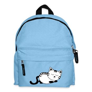 sleeping cat kawaii cat cat shirt gift - Kids' Backpack - light blue - Front