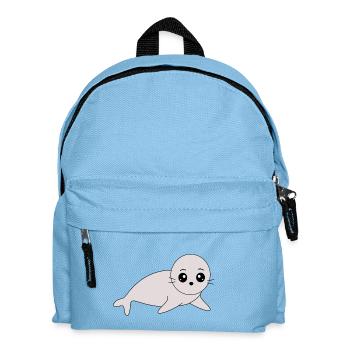Seals, seals, seals, seals animals - Kids' Backpack - light blue - Front