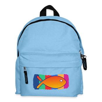 POISSON. SARDINE. POISSON. POISSON D'AVRIL. MER - Sac à dos Enfant - bleu clair - Devant