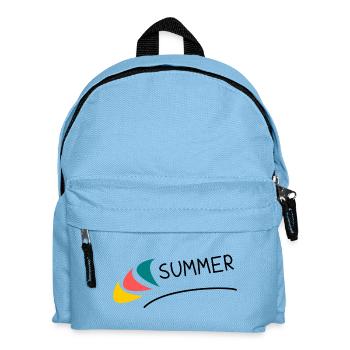 HOLIDAY. HAPPY HOLIDAYS. MISTRESS. MASTER. TEACHER - Kids' Backpack - light blue - Front