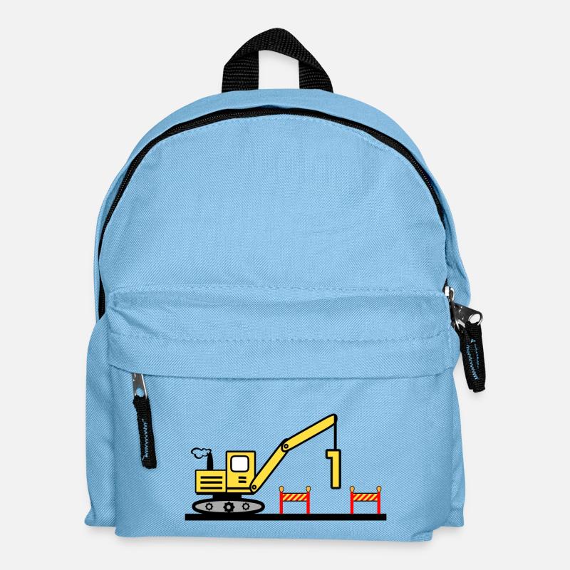 Bagger - Kinder Rucksack - Hellblau