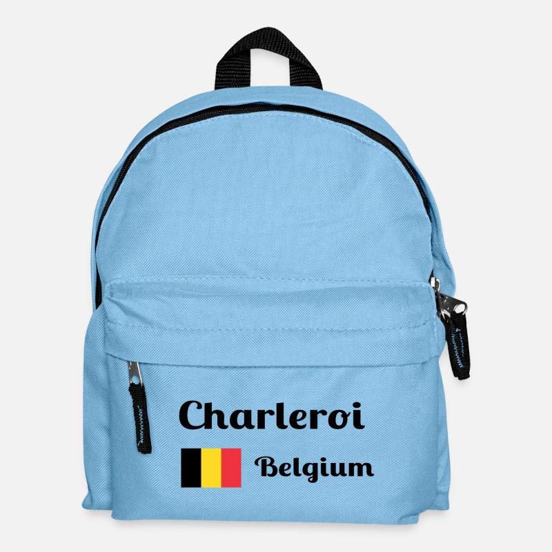 Charleroi Belgium- Stylish Prints - Kids' Backpack - light blue