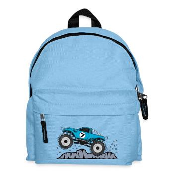 Monster Truck Anniversaire 7 Turquoise - Sac à dos Enfant - bleu clair - Devant