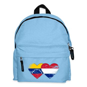 Venezuela Holland Flagge Hände Herzform used - Kinder Rucksack - Hellblau - Vorne