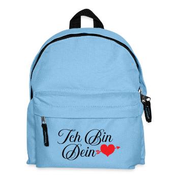 Ich bin dein Herz - Kinder Rucksack - Hellblau - Vorne