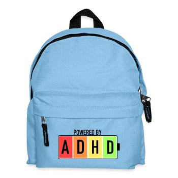 TDAH Conscience Neurodivergente - Sac à dos Enfant - bleu clair - Devant