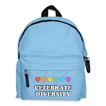 Celebrate Diversity Rainbow Hearts - Kids' Backpack - light blue - Front