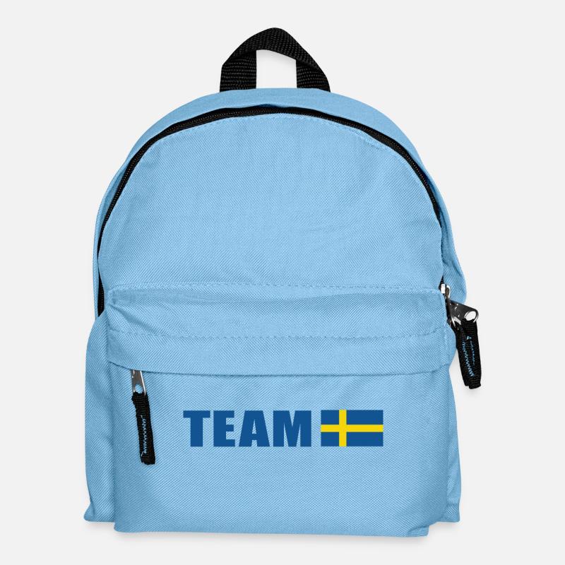 Support-Team Schweden - Kinder Rucksack - Hellblau