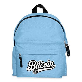 Bitcoin - Cooles Finanzlogo - Kinder Rucksack - Hellblau - Vorne