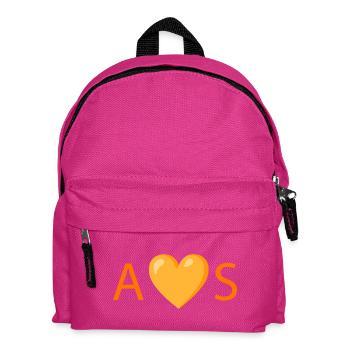 Happy heart packed with love - Kids' Backpack - fuchsia - Front
