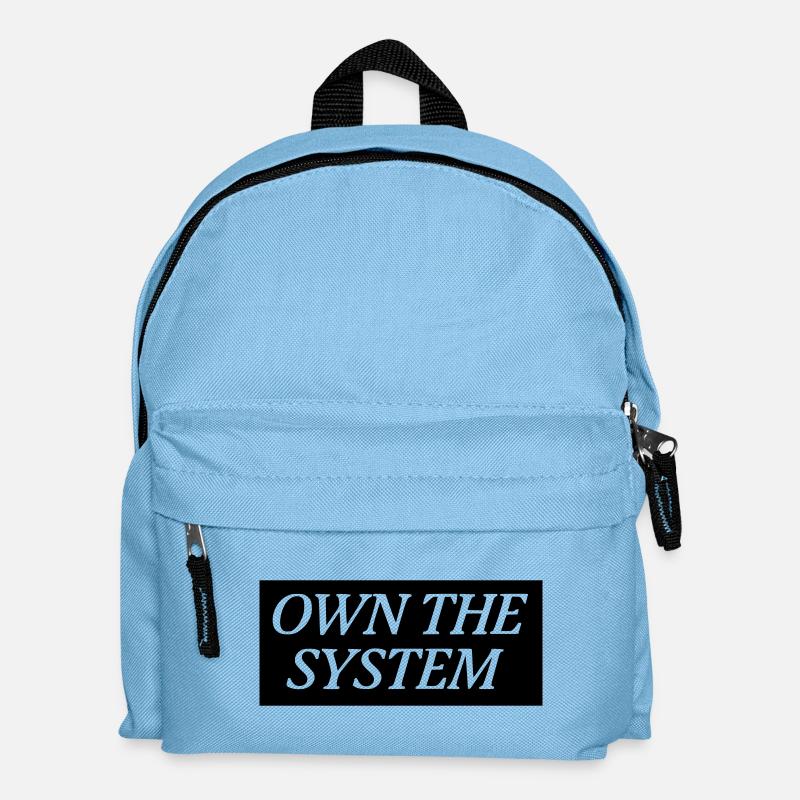 Own the System - Das eigene System - Kinder Rucksack - Hellblau