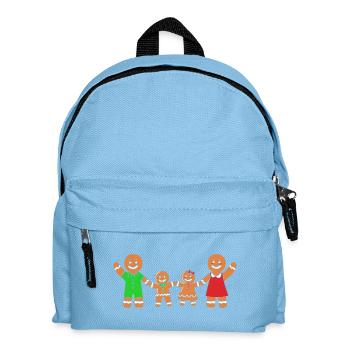 Gingerbread Christmas Gingerbread Man Gingerbread - Kids' Backpack - light blue - Front
