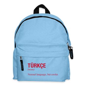 Turkish language Türkische Sprache - Kinder Rucksack - Hellblau - Vorne