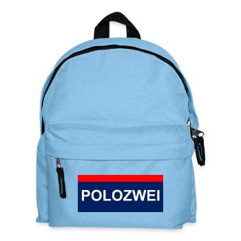 PoloZwei auto wagen Oldtimer oida - Kinder Rucksack - Hellblau - Vorne