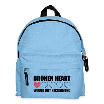 Broken Heart ne recommanderait pas Anti Valentine - Sac à dos Enfant - bleu clair - Devant