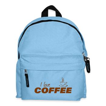 J’adore le café - Sac à dos Enfant - bleu clair - Devant