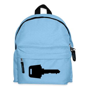 Autoschlüssel - Kinder Rucksack - Hellblau - Vorne