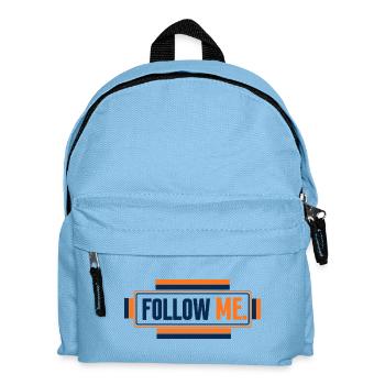 Follow Me Bannière Néon Contrastée - Sac à dos Enfant - bleu clair - Devant