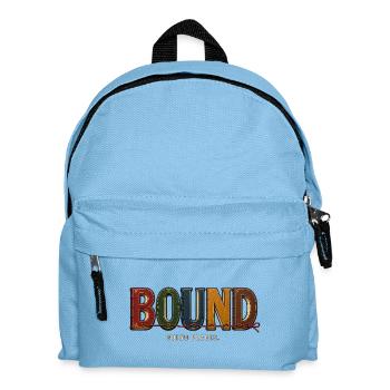 BOUND – Going Places | A book play on words - Kids' Backpack - light blue - Front
