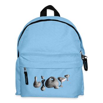 Moonstone Typography Crater Shapes - Kids' Backpack - light blue - Front