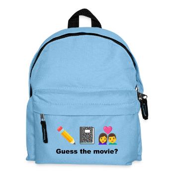 Kreatives Alltagsleben: Stifte und Liebe - Kinder Rucksack - Hellblau - Vorne