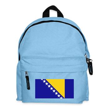 bosnien, bosnia, Fahne, Flagge - Kinder Rucksack - Hellblau - Vorne