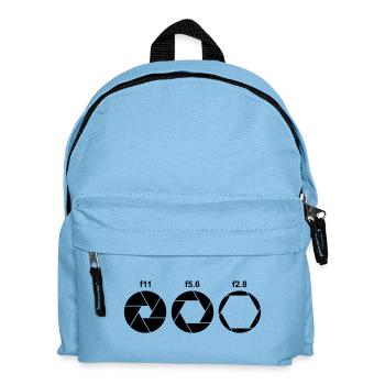 Fotograf Blende - Kinder Rucksack - Hellblau - Vorne