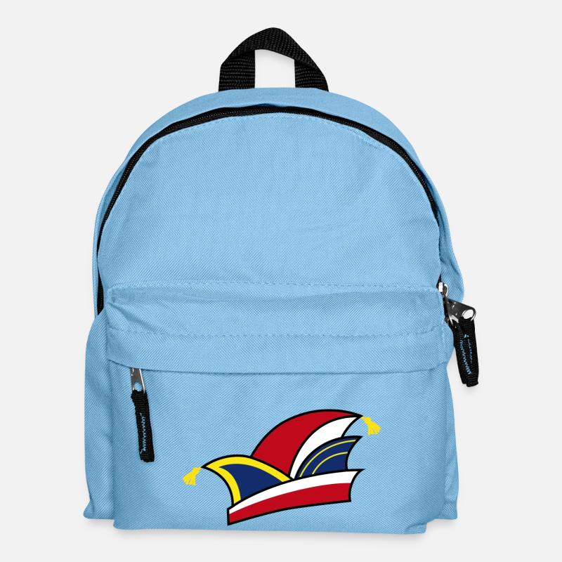Karneval Prunkmütze - Kinder Rucksack - Hellblau
