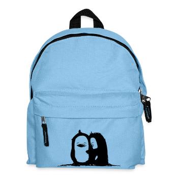 Penguin cuddle time - Kids' Backpack - light blue - Front