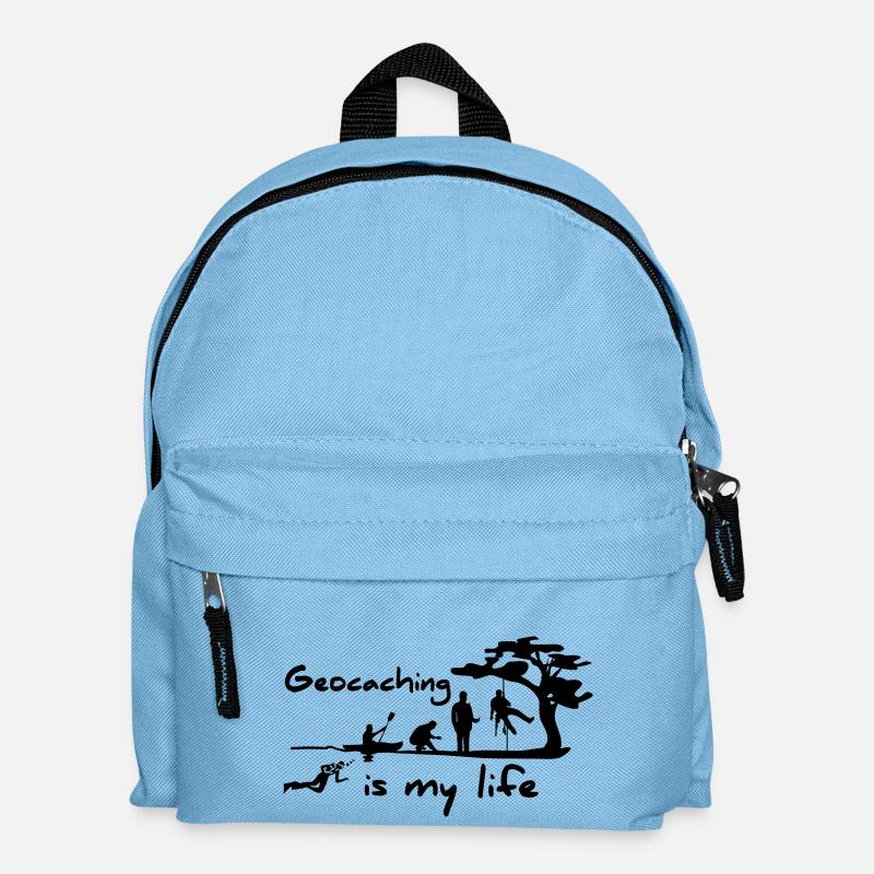 1016_geocaching_is_my_life - Kinder Rucksack - Hellblau