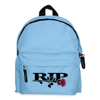 rip_mit_rose_2_2c - Kinder Rucksack - Hellblau - Vorne