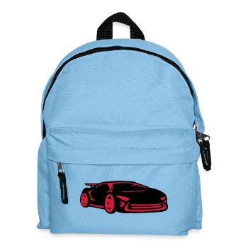 Voiture course voiture de sport racing voiture coo - Sac à dos Enfant - bleu clair - Devant